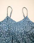 Floral Knot Spaghetti Straps Flared Dress