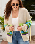 Adalee Crochet Open Front PLUS Cardigan
