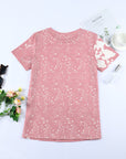 Tie Dye Bleached Short Sleeve T-Shirt