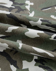 Camo Denim Chest Pocket Buttoned Jacket