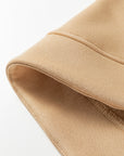 Solid Grommet V-Neck Drop Shoulder Sweatshirt