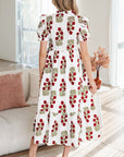 Promise Sleeve Tiered Maxi Dress