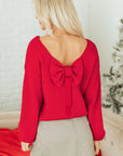 Addison Backless Bubble Sleeve Sweater