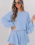 Scarlett Corded Lantern Sleeve Top