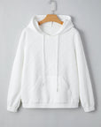 Cable Lattice Textured Kangaroo Pocket Hoodie