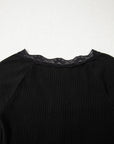 Waverly Sleeve Ribbed top Long Sleeve Top