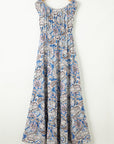 Boho Paisley Off-Shoulder Maxi Dress