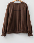 Solid Button Front V-Neck Cardigan
