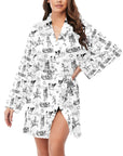 Ranch Life Women's Belted Satin Feel Dressing Lounge Robe