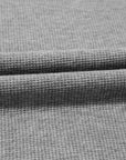 Waffle Knit Bishop Sleeve Side Split Top