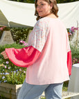 Lilly Plus Size Floral Long Sleeve Blouse