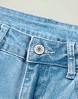 Dream Slit Leg Straight Jeans