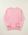 Solid Drop Shoulder Crewneck Pullover Sweatshirt