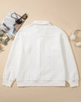 Raina Textured Collared Pullover