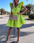 Ruffle Hem Spring Dress
