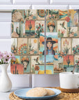 Colores de Mexico Pictures of the Southwest Set of 2 Dish Towels Made in America