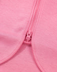 Solid Zip Up Hoodie and Pants Set