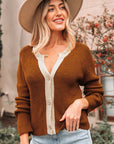 Gabriella Knit Neckline Short Cardigan