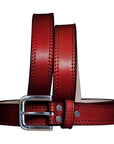HILASON Western Genuine Leather Belt for Men Women Cowboy Cowgirl Handmade Unisex Full Grain Heavy Duty Tooled Belt for Jeans