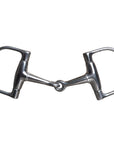 5-1/4" Hilason SS Eggbut Snaffle Mouth Horse Bit 2 3/4 Flat Dee Ring