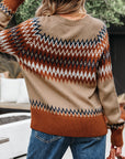 Eva Aztec Crew Neck Sweater