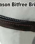 Hilason English Bitless Bridle - Full Grain Leather with Reins