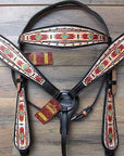 Western Horse Headstall Breast Collar Set Tack American Leather Hilason