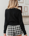 Malaysia accent Holiday Cropped Sweater