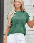 Birdie Textured Short Sleeve Sweater