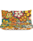 Groovy Floral Hippie Reversible 3-Piece Bedding Set (1 Duvet Cover + 2 Pillow Shams) – 102"×90"