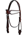 Hilason Western Horse Headstall American Leather Brown
