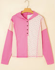 Hollievi Patchwork Hooded Oversize Pullover