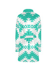 Turquoise Aztec Women's Western Bath Robe