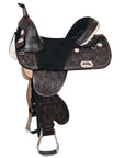 Hilason Western Horse Treeless Trail Barrel Racing American Leather Saddle