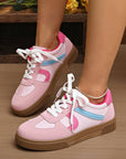 Mila Lace Up Flat Shoes