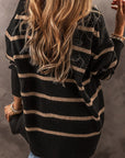 Emakira Drop Shoulder Loose Cardigan