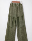 Paisley Leg Patchwork Drawstring Pants