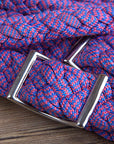 1" X 8 Ft. Hilason Braided Poly Barrel Racing Contest Flat Reins Multicolor