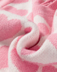 Skylar Heart Print Knit Sweater