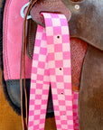 Pink Cinch Strap Set for Saddles