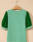 Leighton Short Sleeve Patchwork Blouse