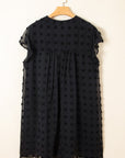 Lilith Plus Size Dotty Textured Ruffled Dress