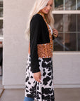 Madison Patchwork Open Front Cardigan
