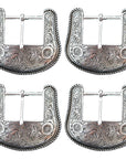 Hilason W. H. Tk. Die Cast Belt Buckle Silver Plt. Concho – Hilason