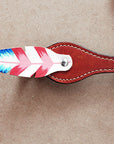 HILASON Western Horse Headstall Genuine American Leather Mahogany