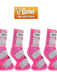 4 Pack Cashel Fly Prevention Arab Horse Leg Guard Cool Mesh Boots Pink