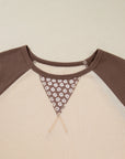 Emmeline Patchwork Color Block Long Sleeve Top