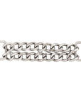 4-1/2" Hilason Double Curb Chain W/ 3/4" Loops Close Links Nickel Plated