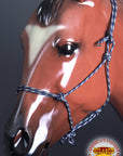 Hilason Horse Adjustable Poly Tied Rope Halter