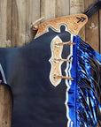 Hilason Handmade Genuine Leather Chaps Adult Handtooled Rodeo Bull Riding